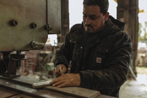 103826 Relaxed Fit Washed Duck Sherpa Lined Utility Jacket