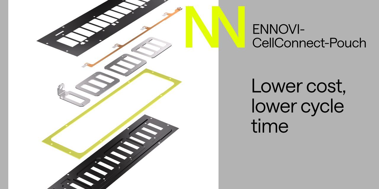 ENNOVI Revolutionises Pouch Cell Battery Design with the Introduction of ENNOVI-CellConnect-Pouch