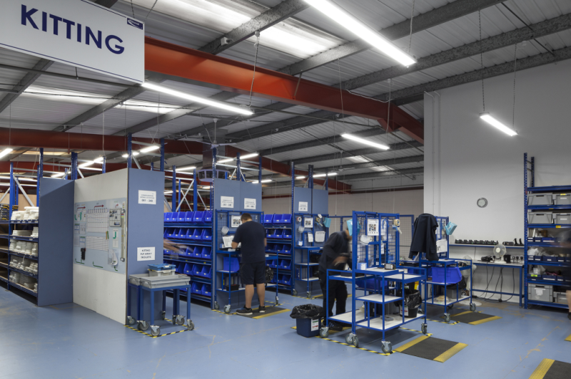goodlight led lighting for warehouses installed into pattonair aerospace