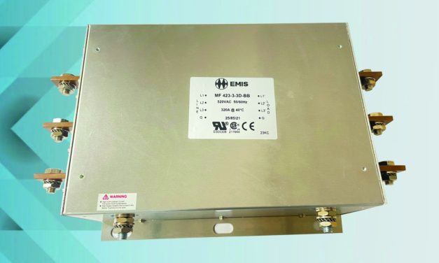 Compact Bookshelf Design Three Phase EMC Filter from EMIS Offers High Performance