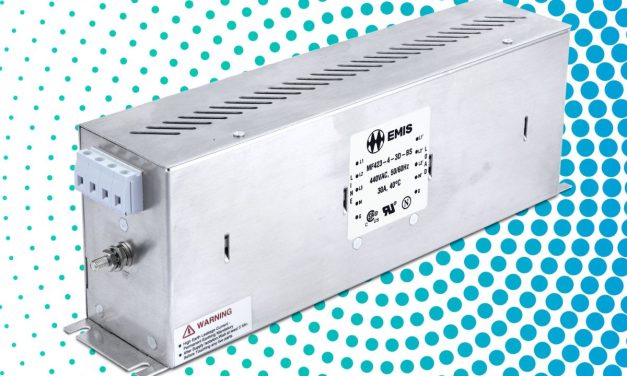 Compact Bookshelf Design Three Phase EMC Filter from EMIS Offers High Performance
