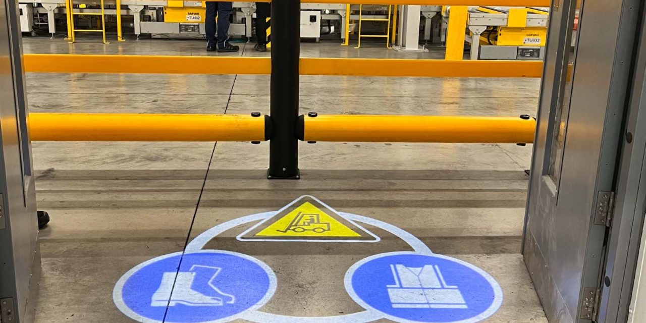 Automated projected signage helps transform workplace safety, say Projected Image