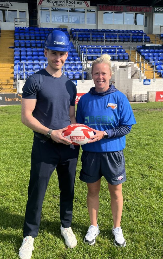 BGEN partners with Barrow Raiders to encourage the next generation of female engineers and rugby players