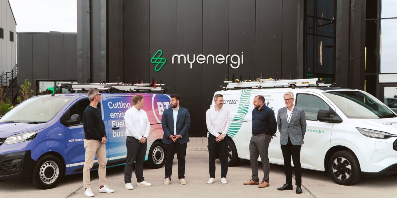 myenergi partners with BT and Openreach to electrify UK fleets