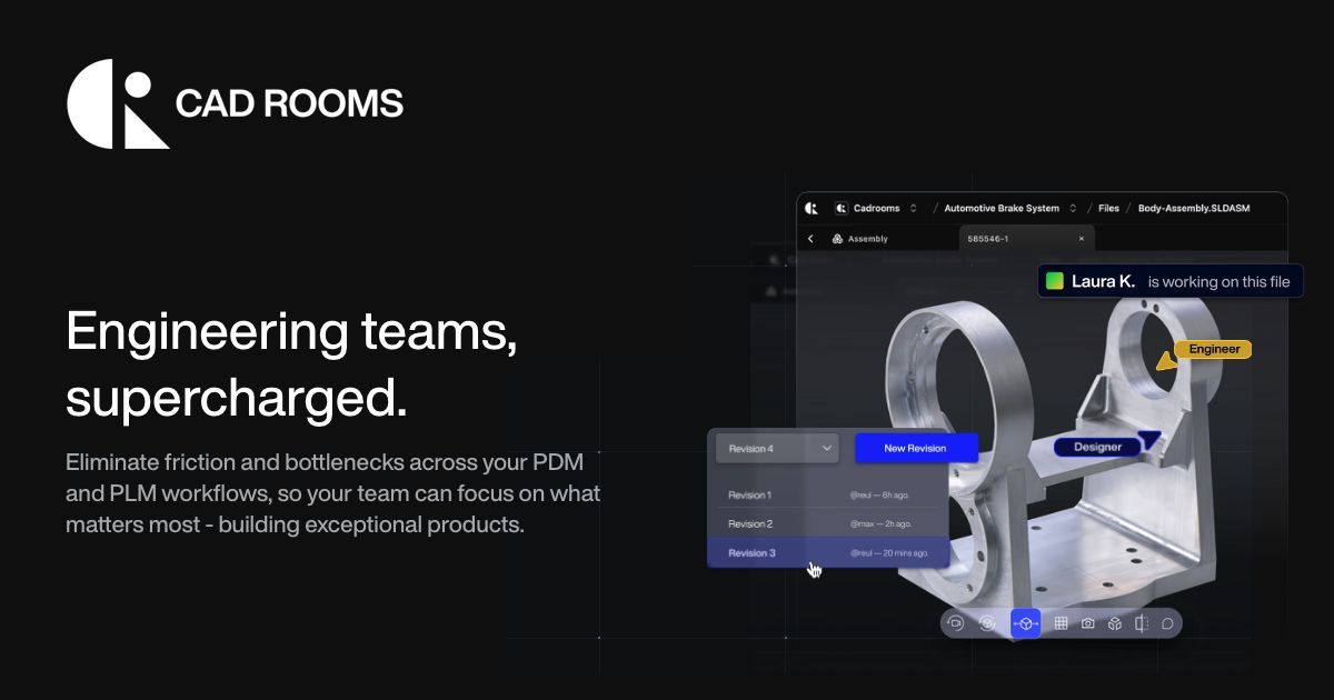 CAD Rooms launches: Strategic refocus delivers engineering collaboration platform built for modern teams