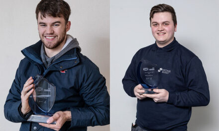 Bright sparks Cameron and Patrick are crowned apprentices of the year by SJIB and Edmundson Electrical