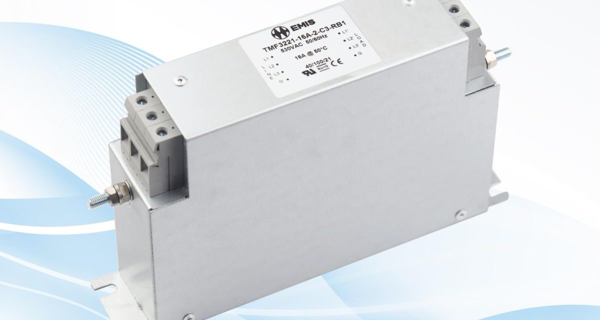Three Phase EMC filters from EMIS designed for motor and power drive systems