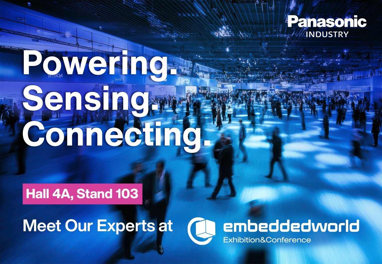 Experience the latest Panasonic Industry innovations at embedded world 2026