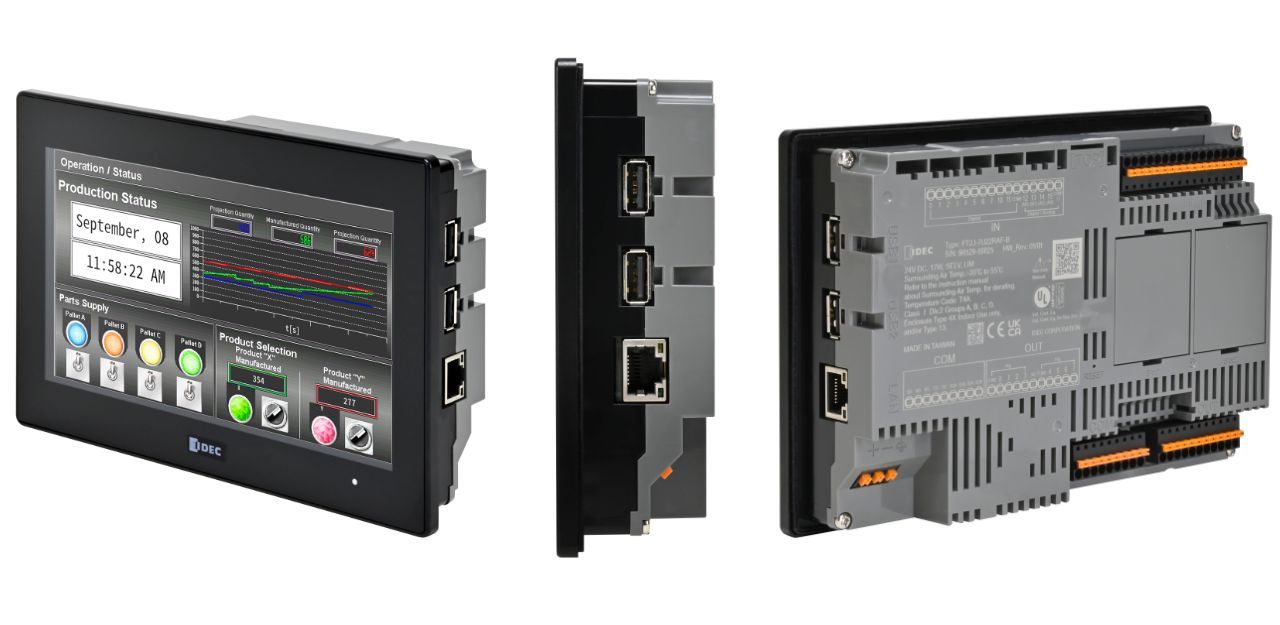 Compact & Powerful Automation Solution: IDEC’s FT2J 7-inch PLC+HMI Now Available from Live Electronics!