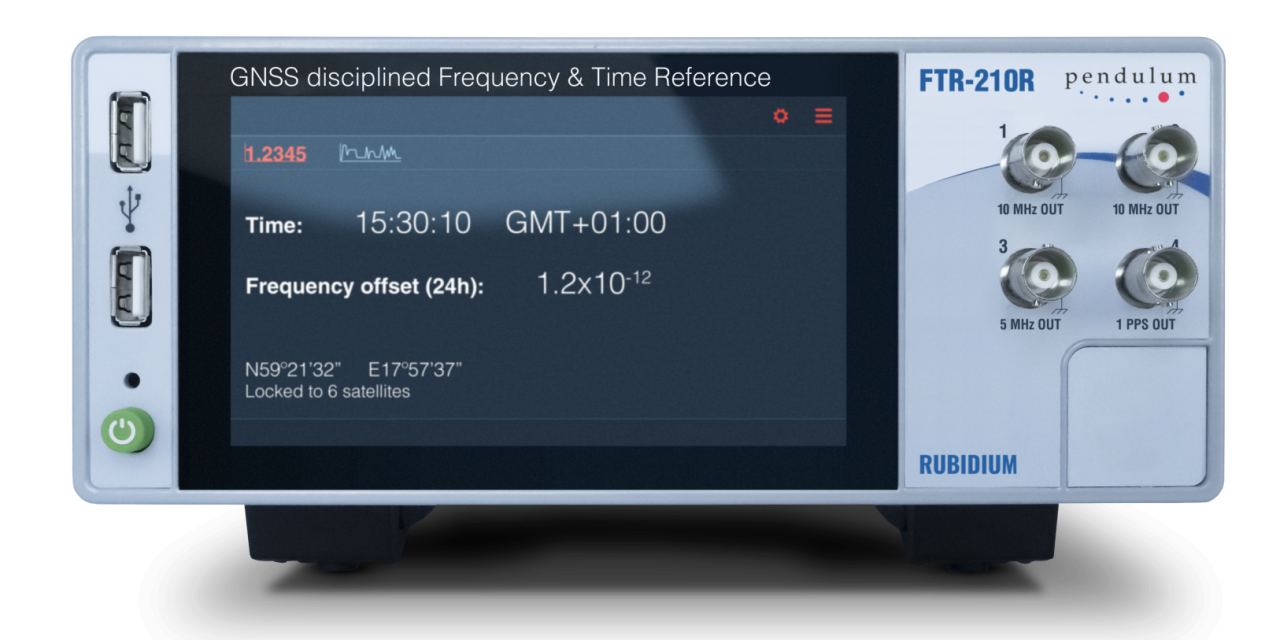 Pendulum Instruments introduces a traceable Rubidium Frequency Reference