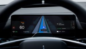 Polestar first to integrate Google Maps’ live lane guidance – a new navigation experience on the driver display in Polestar 4