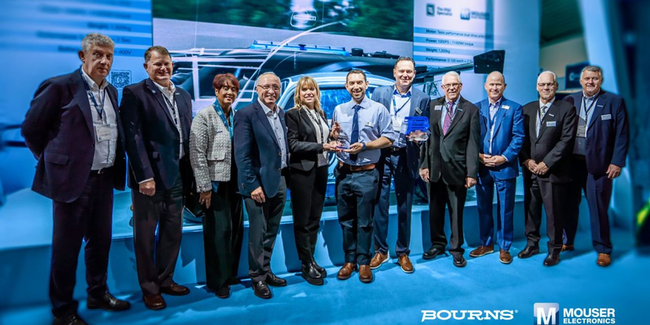 Mouser Electronics receives Bourns’ distributor of the year award in the category of E-Commerce distribution