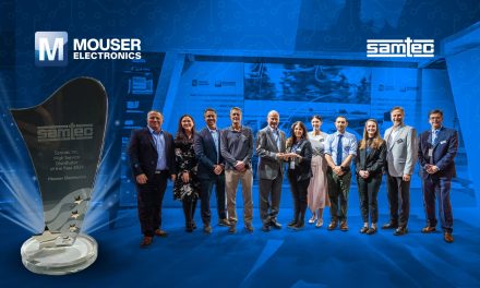 Mouser Electronics Named Global High Service Distributor of the Year by Samtec