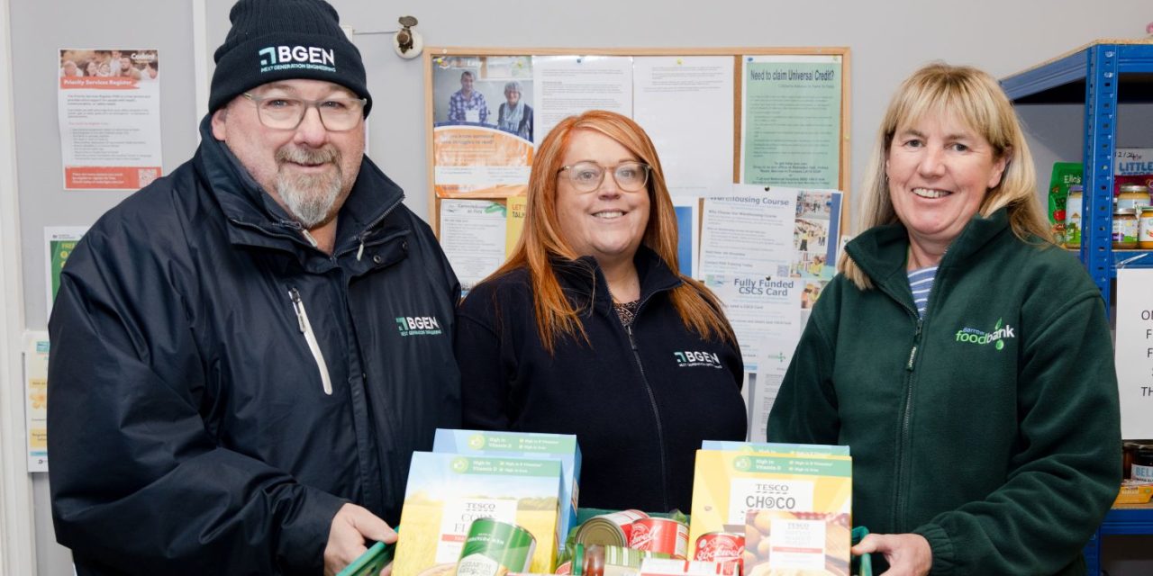 Engineering firm donates to Barrow Foodbank to help tackle food poverty
