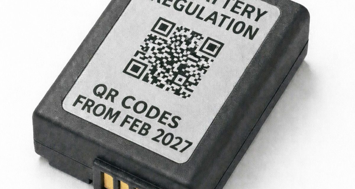 Preparing for QR codes: how device manufacturers can prepare their batteries for 2027