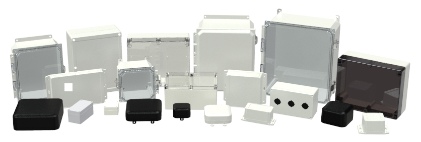 Hammond’s polycarbonate enclosures offer high durability, excellent impact resistance and are suitable for use in harsh environments