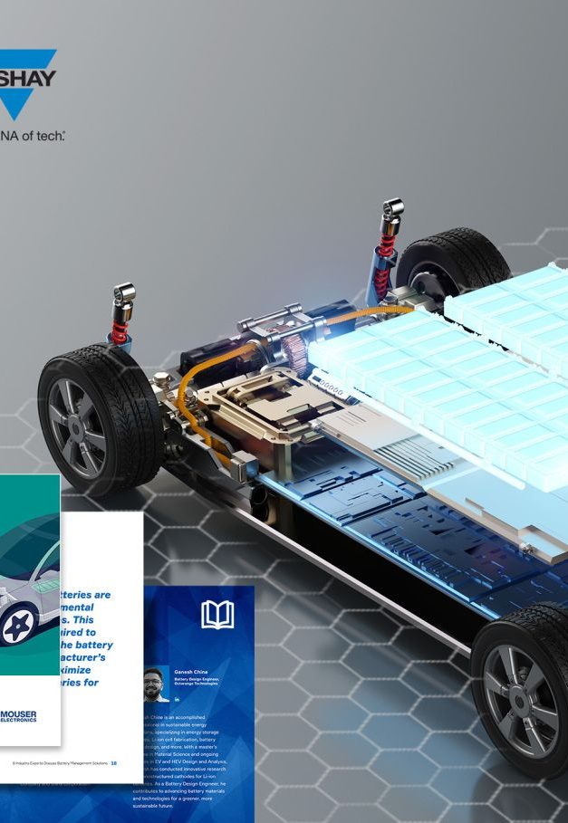 Mouser Electronics and Vishay Examine Battery Management Solutions in New eBook